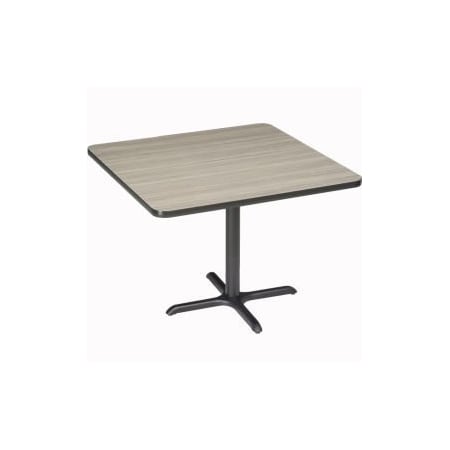 National Public Seating Interion 42" Square Counter Height Restaurant Table, Charcoal 695809CL